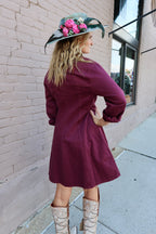 WINE Jeans Dress - Urban Mills Boutique