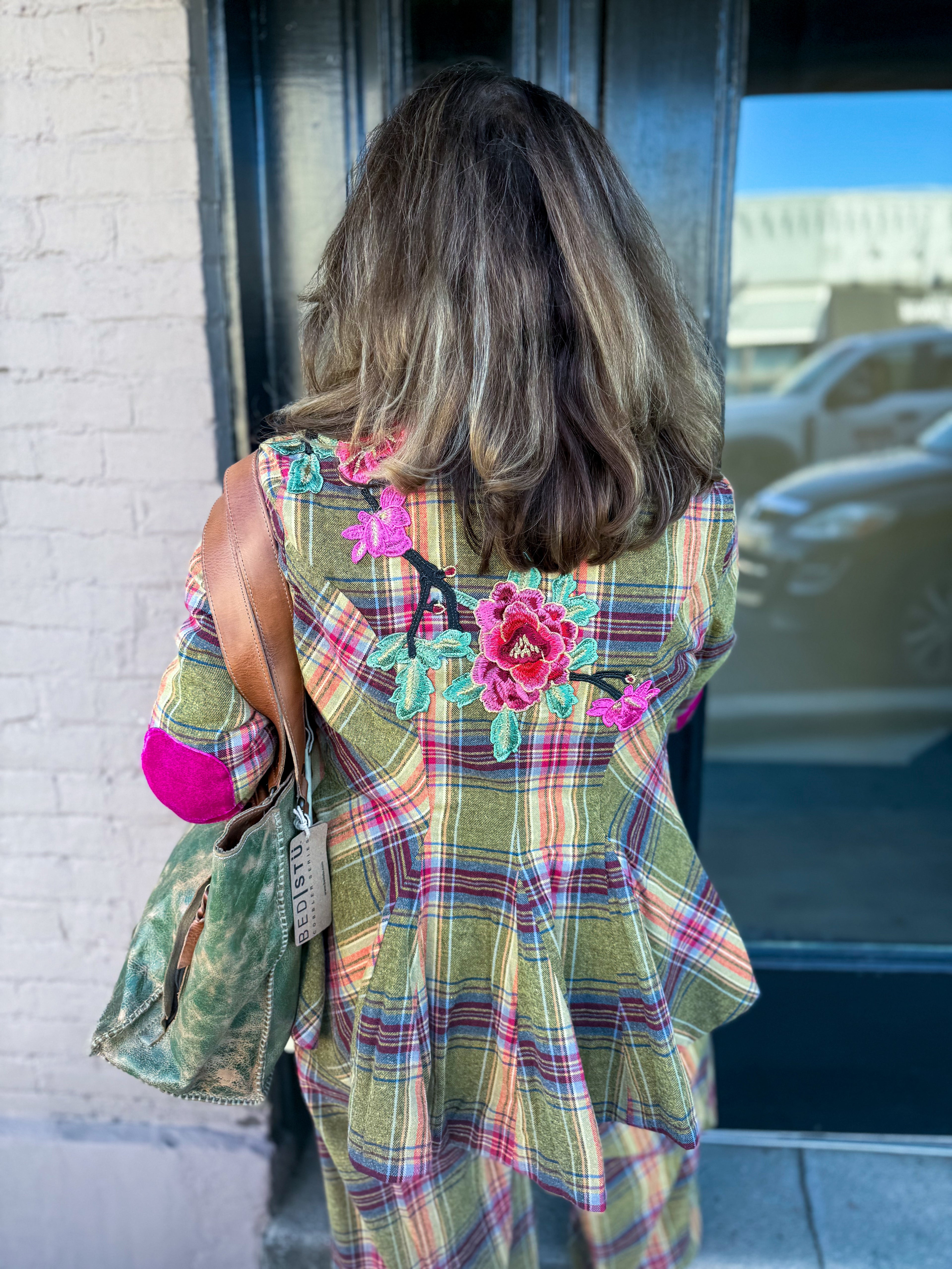 Olive Plaid Pants