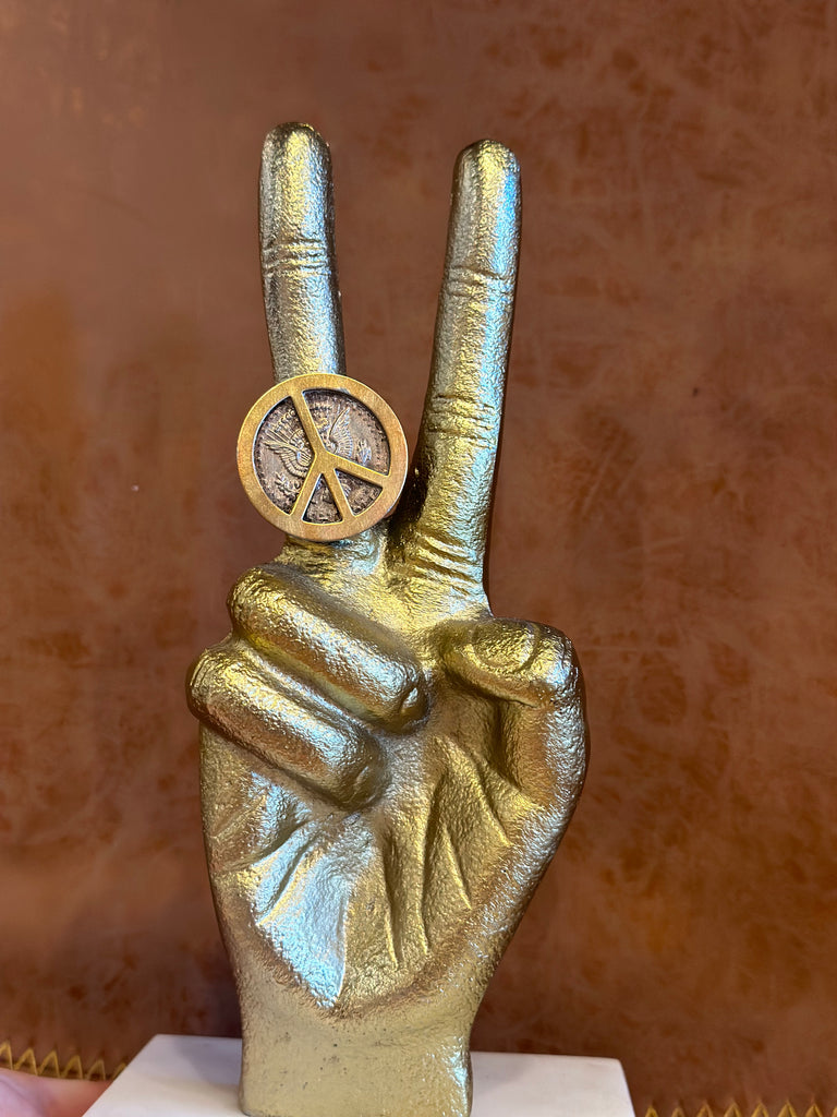 Peace Coin Ring - Urban Mills Boutique 