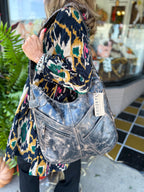 Velvet Jacket Ikat Print - Urban Mills Boutique