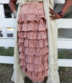 Mauve Ruffle Dress