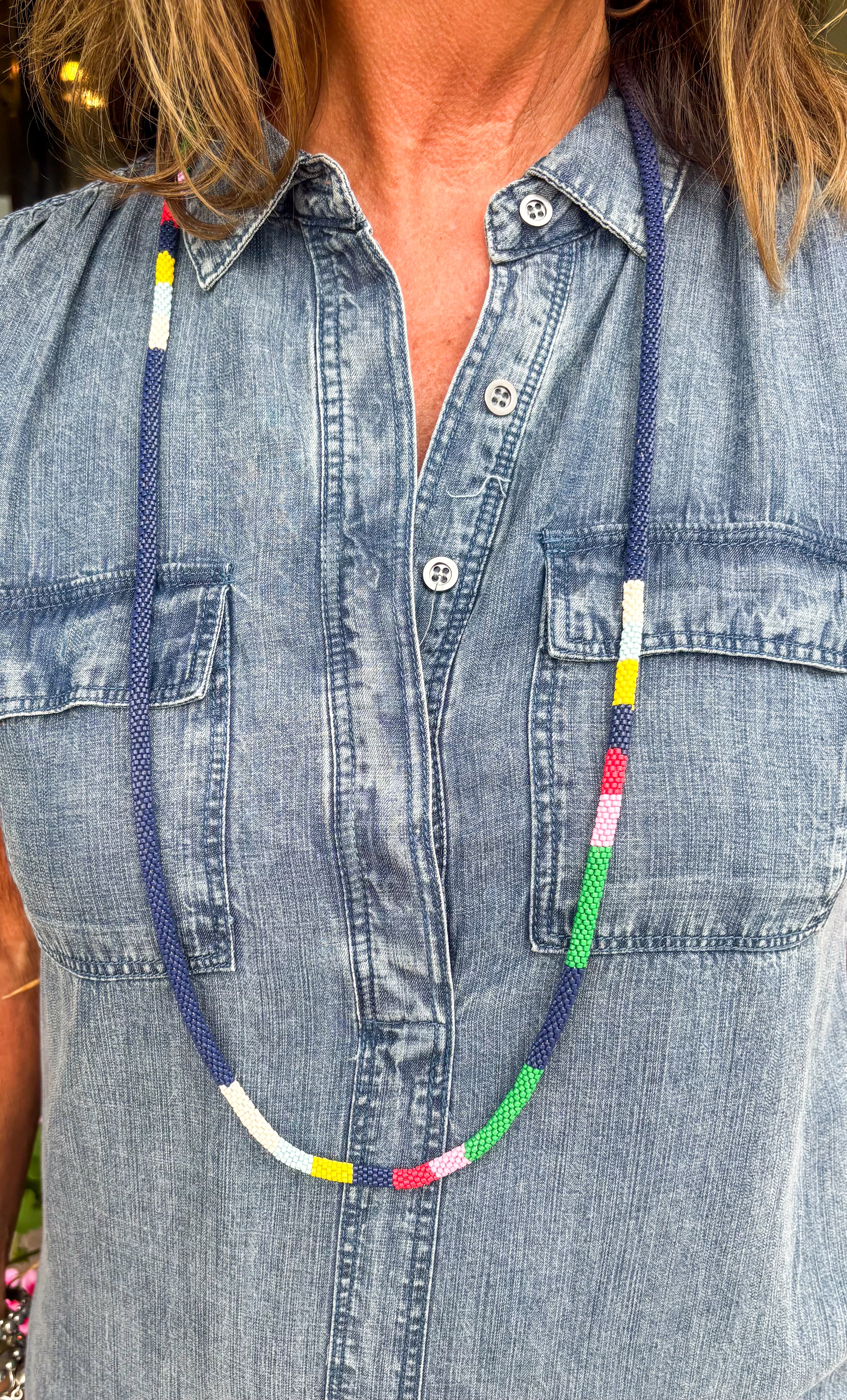 ALLIE Long Bead Necklace
