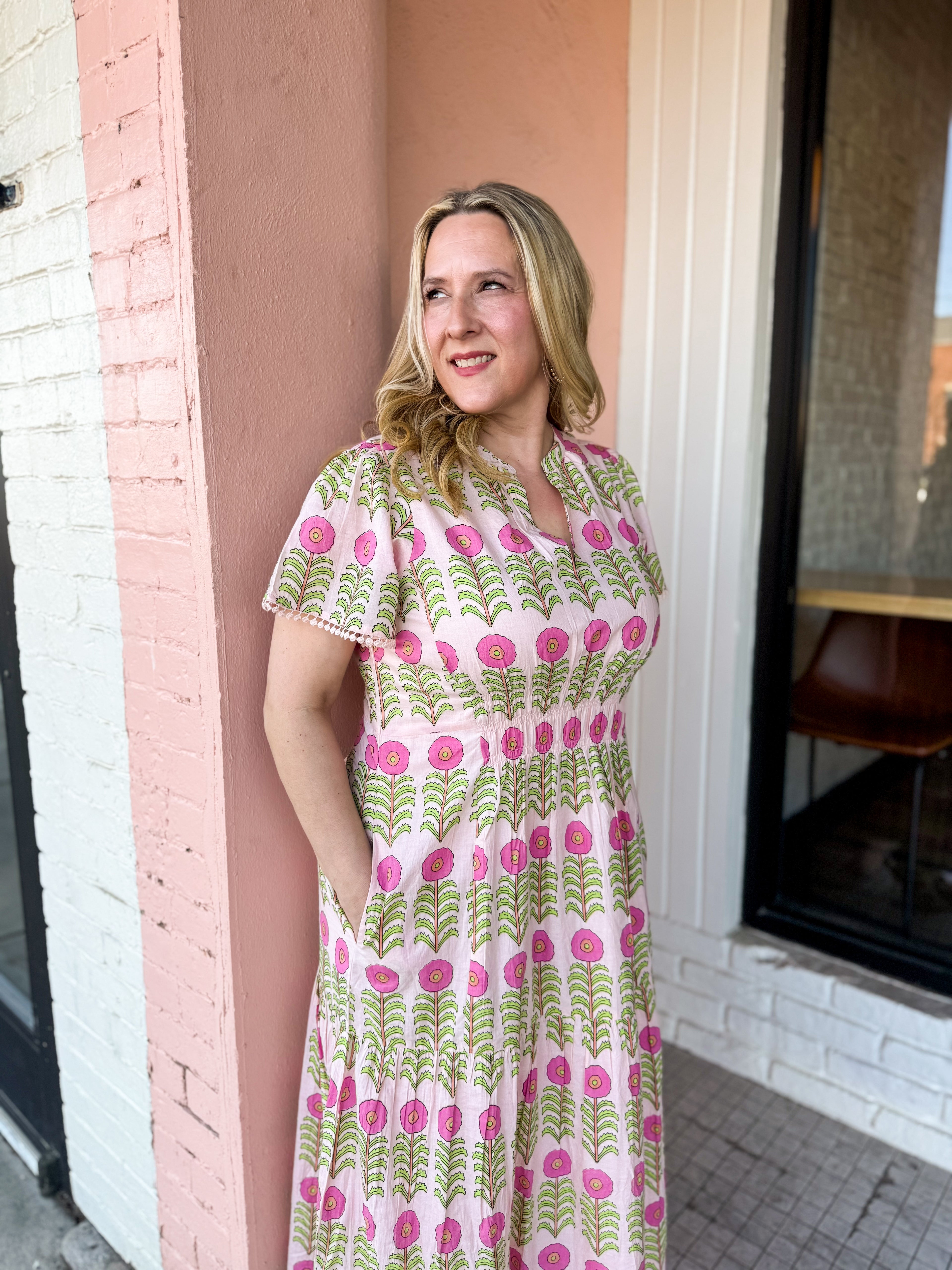 Rows Of Flowers Dress