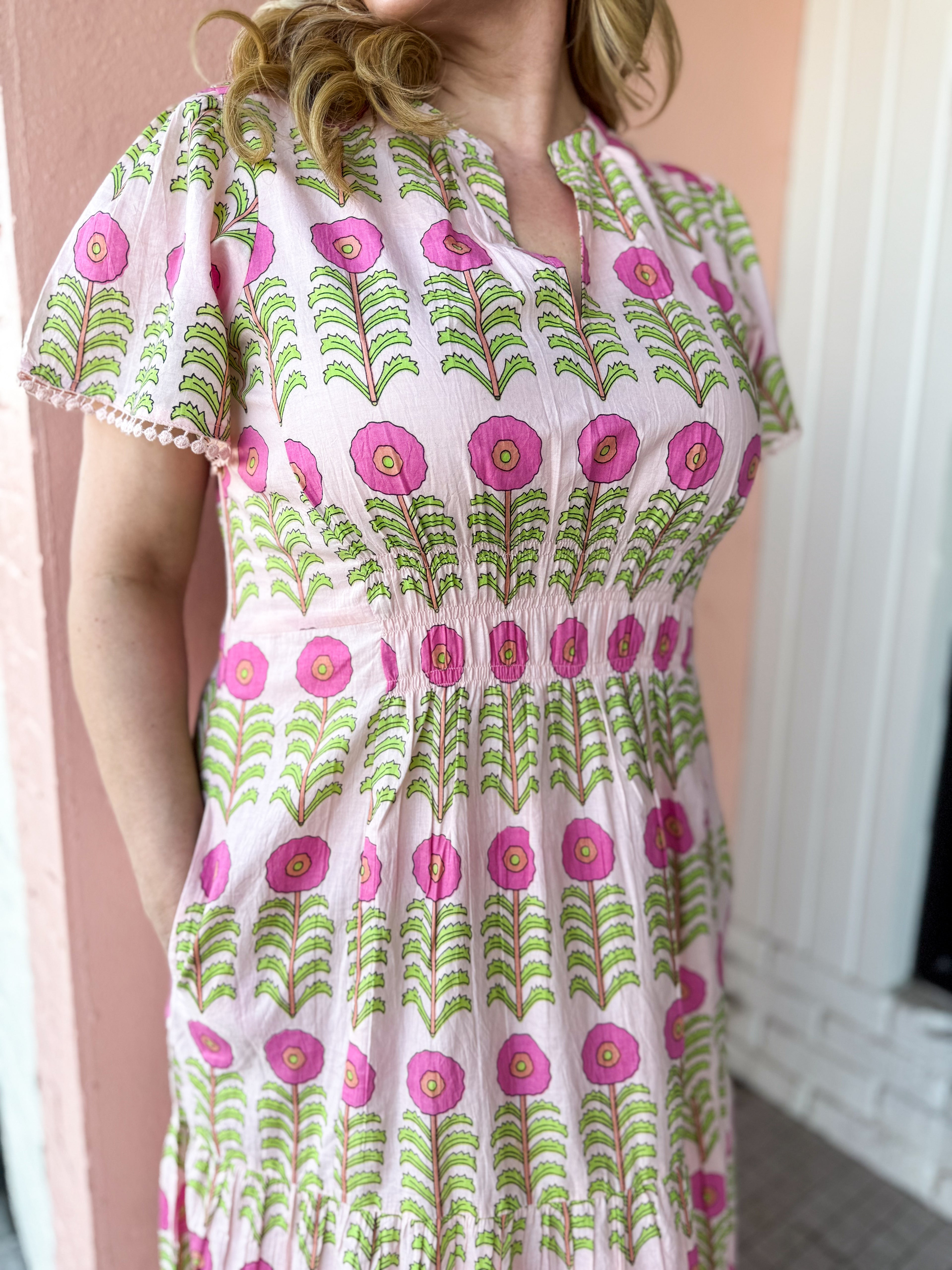 Rows Of Flowers Dress