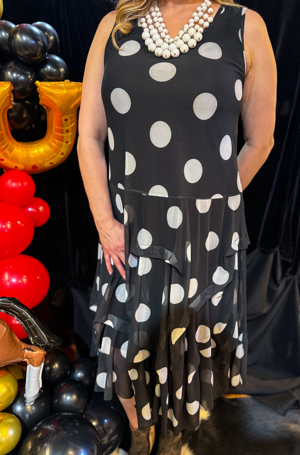 Dalmation Martha Dress - Urban Mills Boutique
