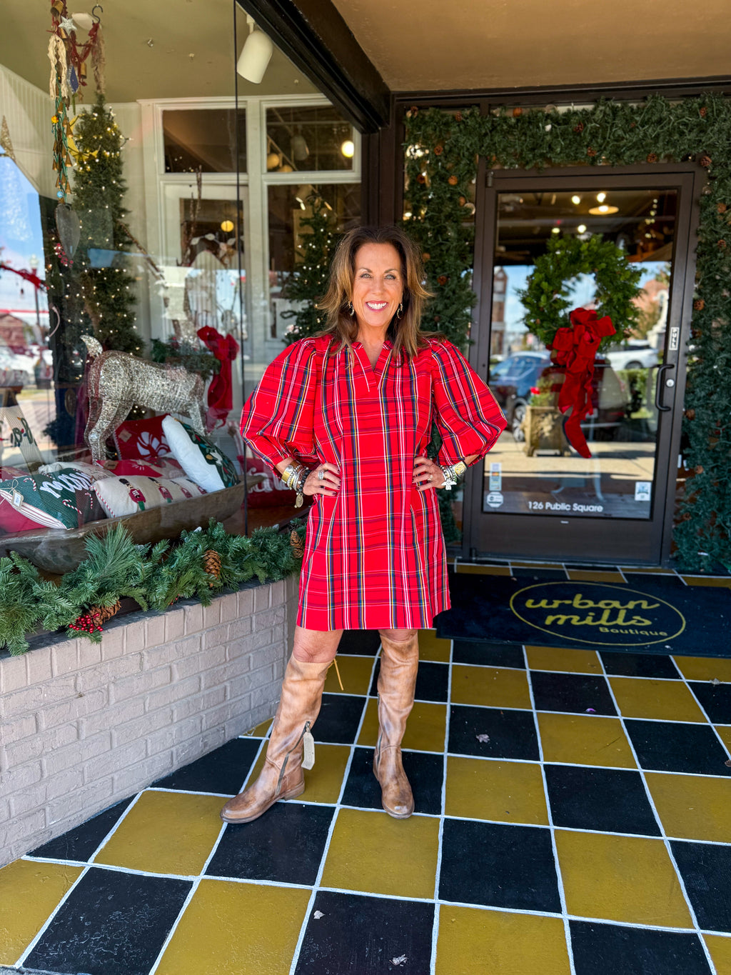 Babs Balloon Sleeve Dress