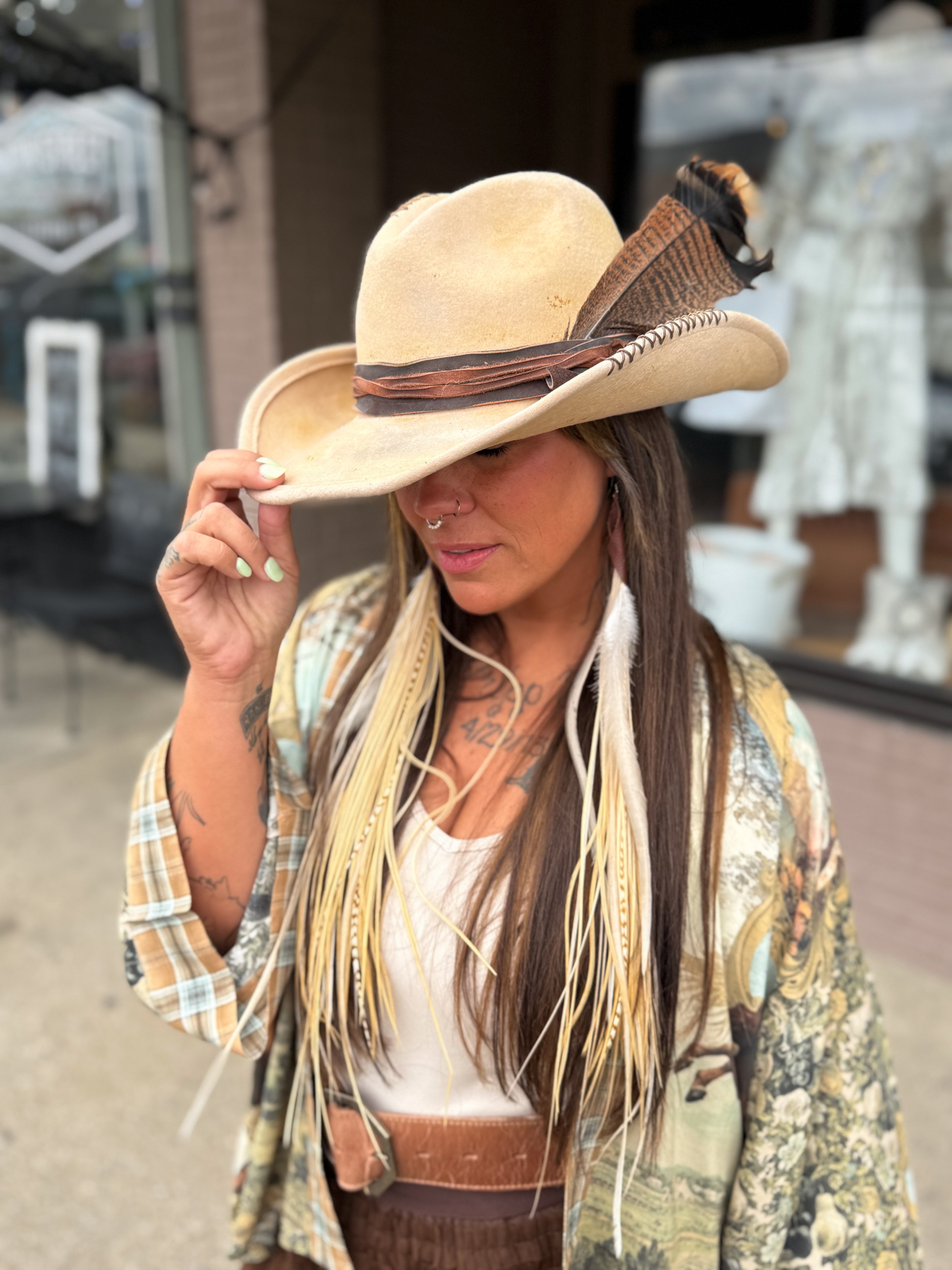 Crop Born To Run Horse Kimono