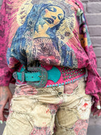 Patchwork Pants CREAM - Urban Mills Boutique