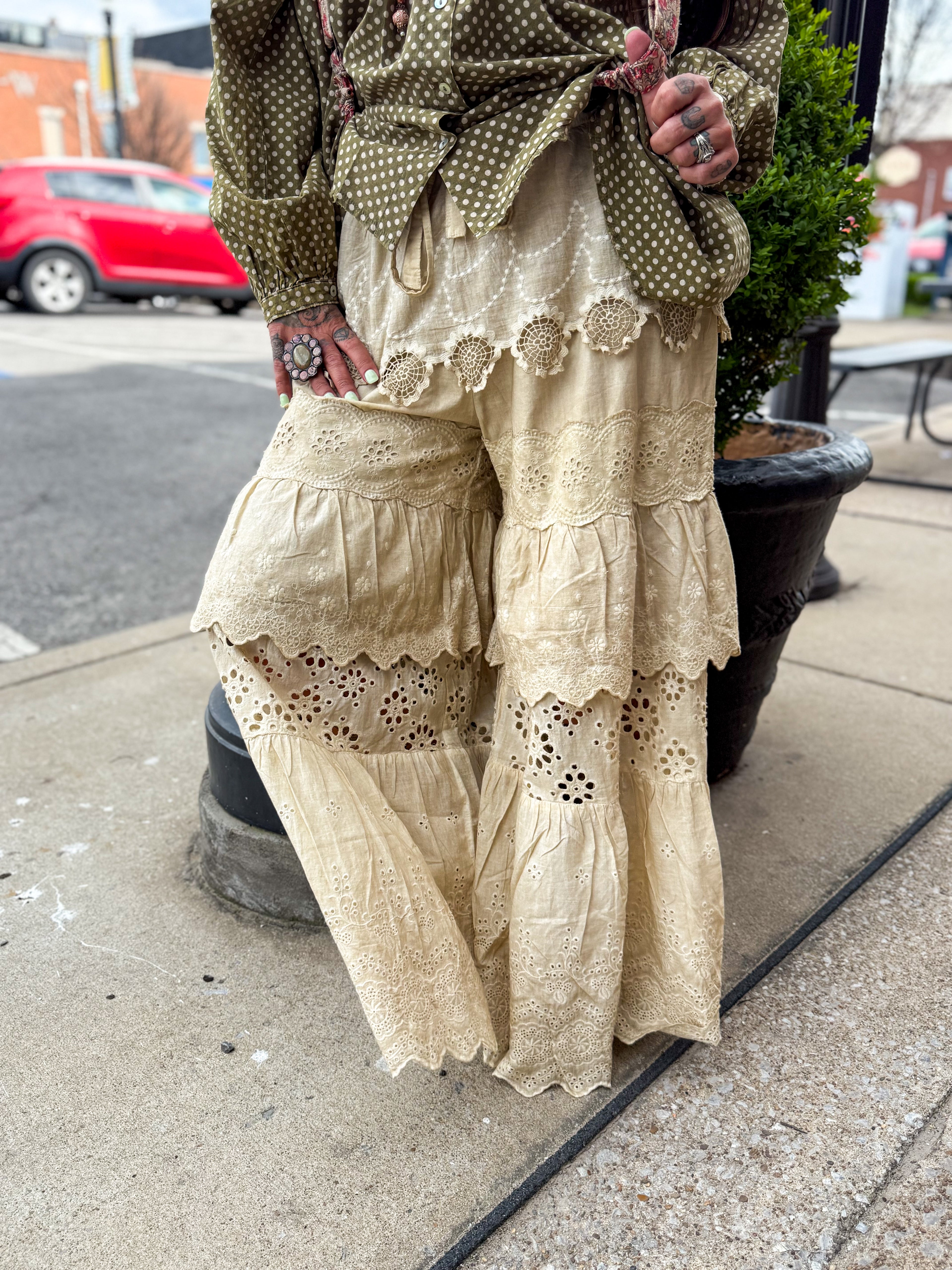 Olive Dot Top - Urban Mills Boutique