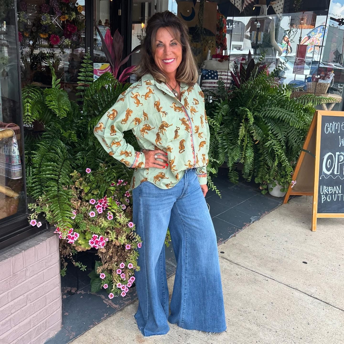 Tiger Camp Shirt - Urban Mills Boutique
