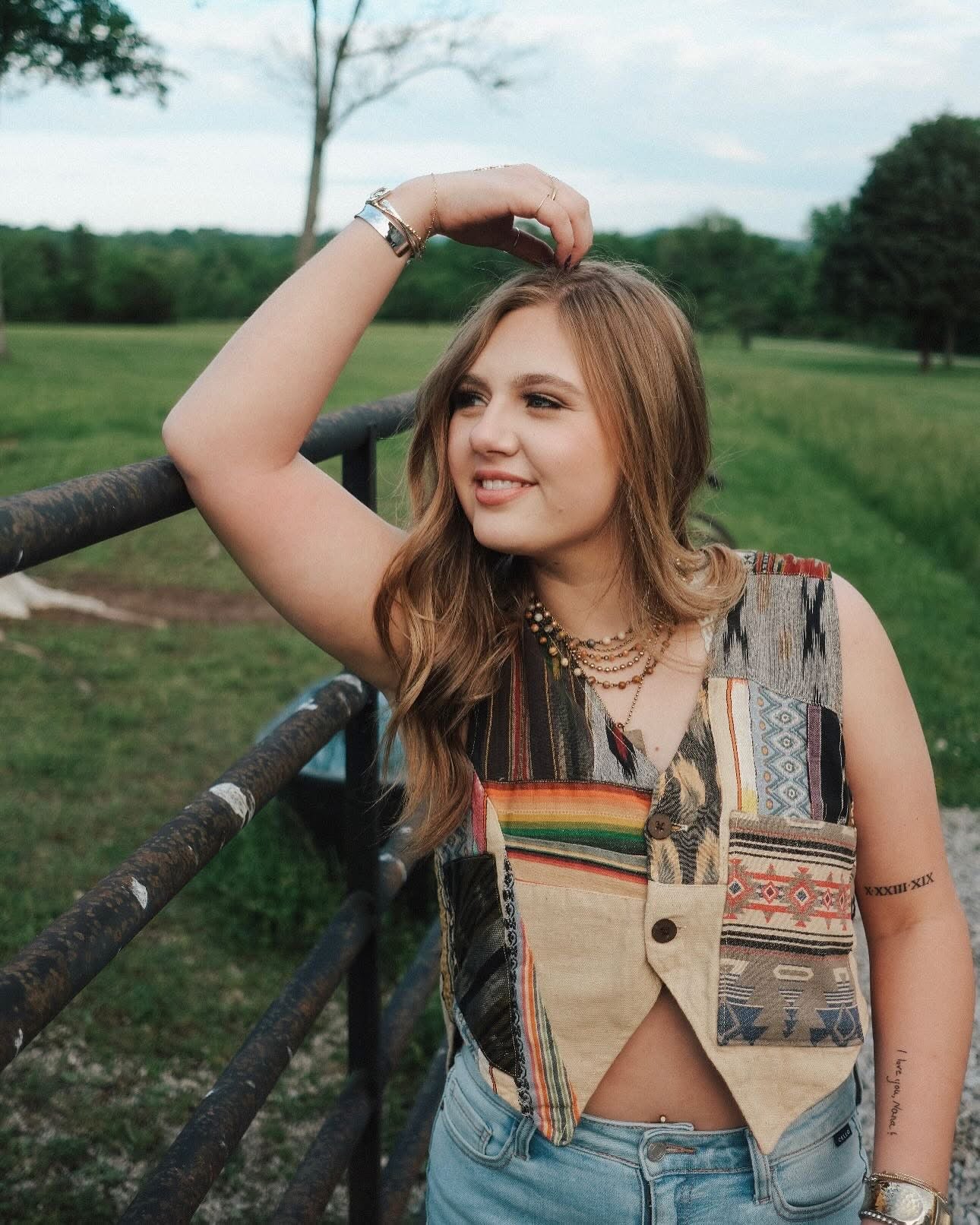 Stripe Vest - Urban Mills Boutique