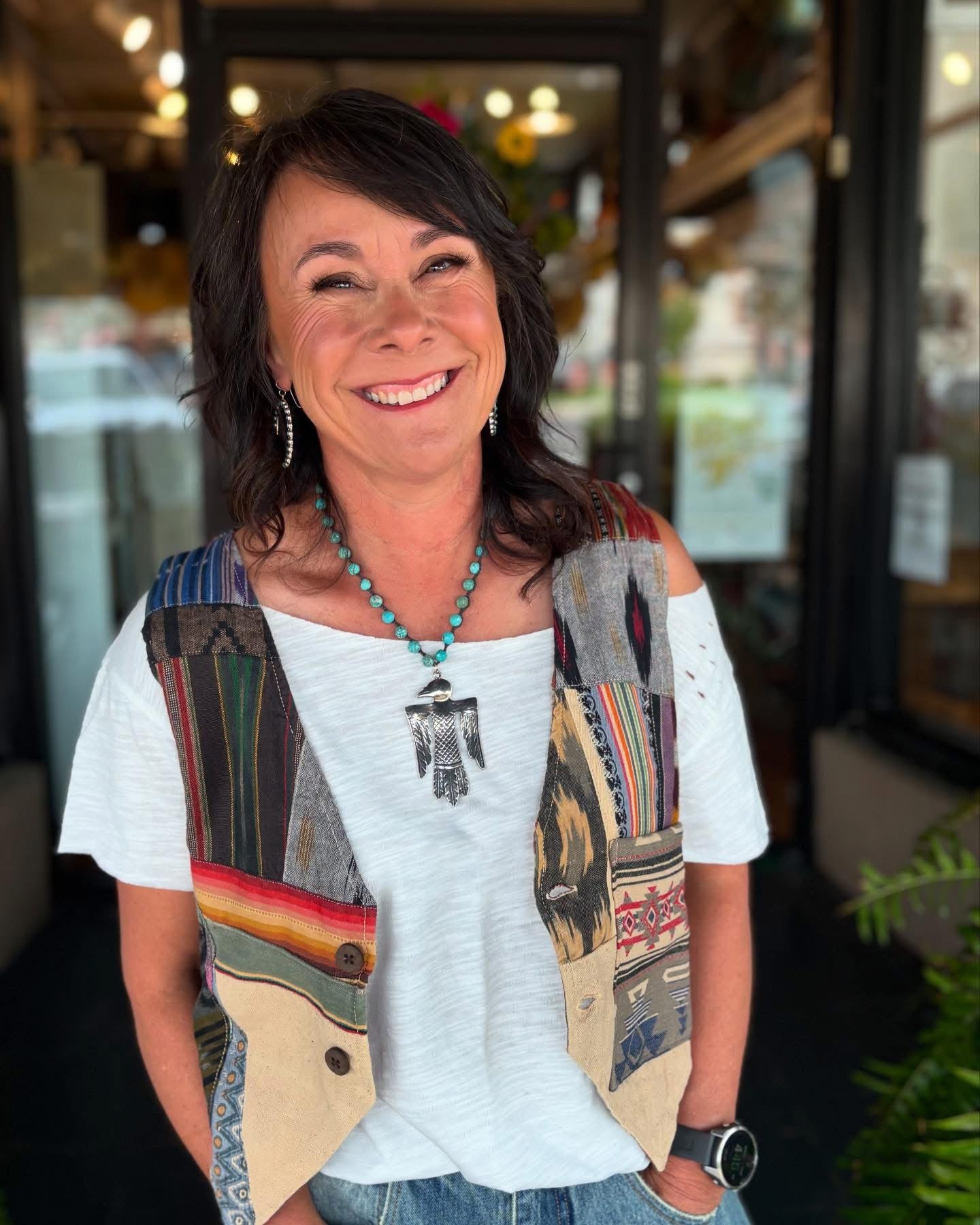 Stripe Vest - Urban Mills Boutique