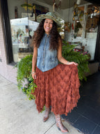 Rust Star Skirt - Urban Mills Boutique
