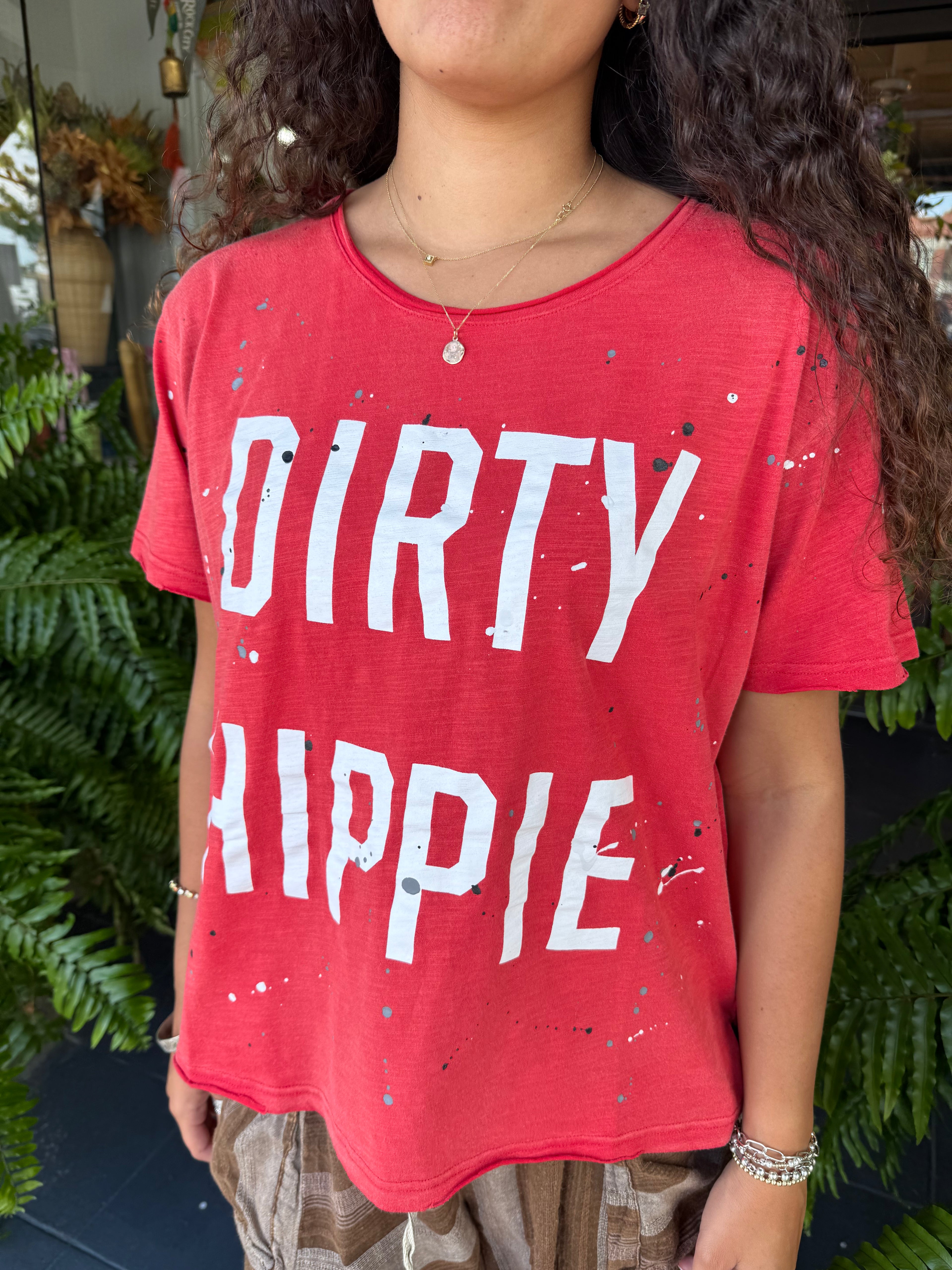 Dirty Hippie Tee Shirt - Urban Mills Boutique