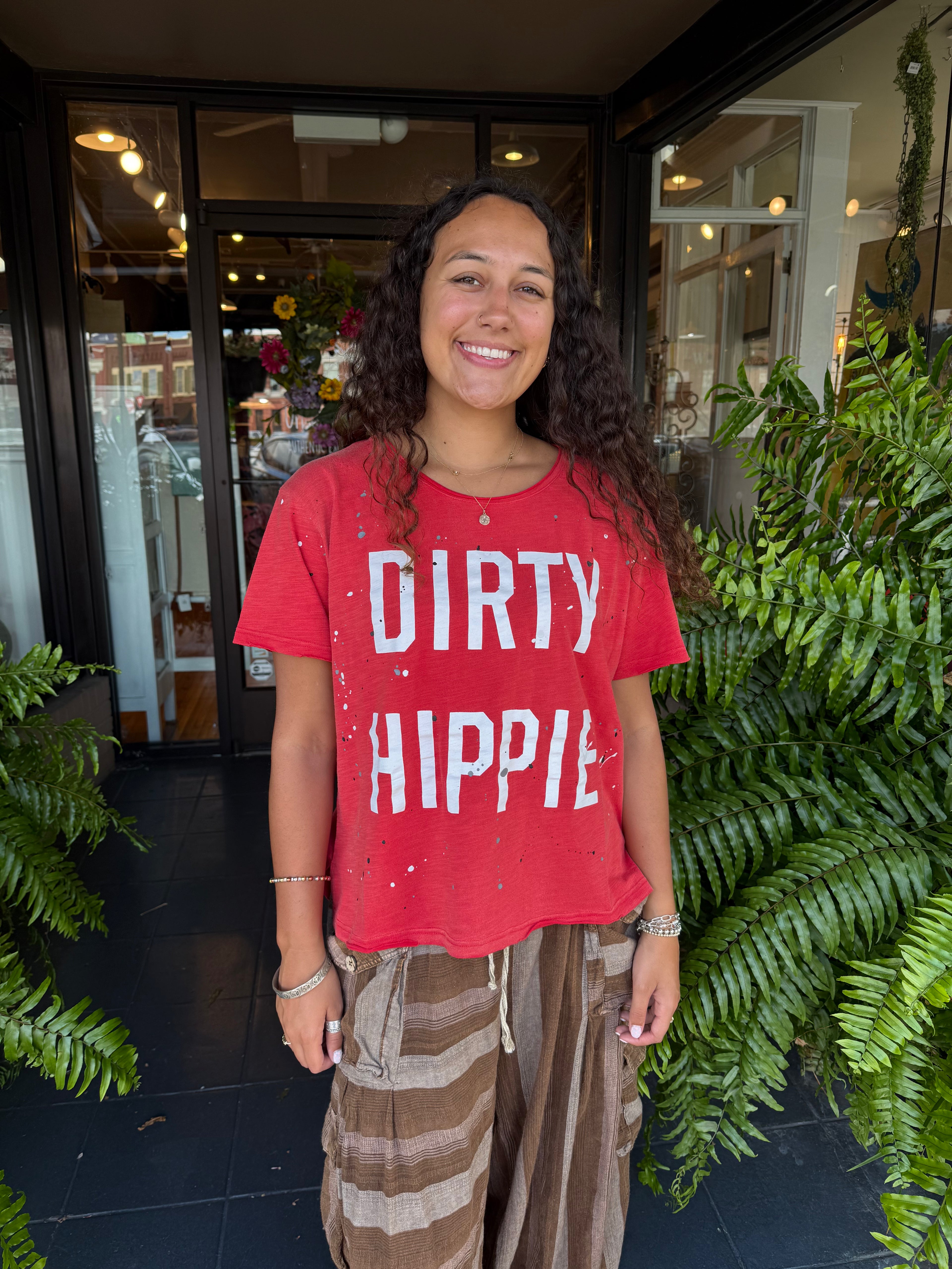 Dirty Hippie Tee Shirt - Urban Mills Boutique