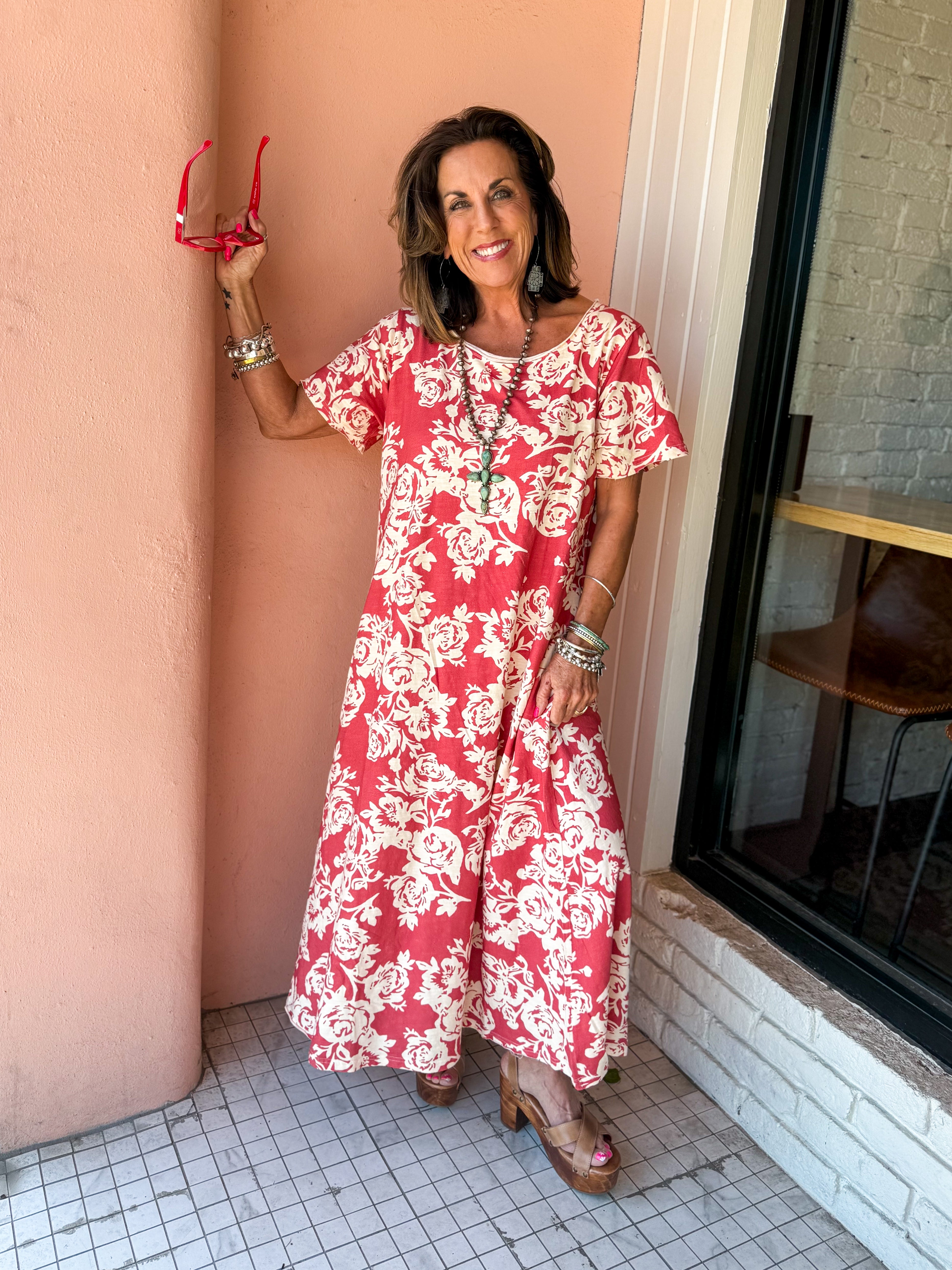 Bed Of Roses Dress - Urban Mills Boutique