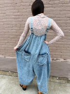 Denim Romper - Urban Mills Boutique