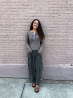 Flower Wide Leg Pants - Urban Mills Boutique