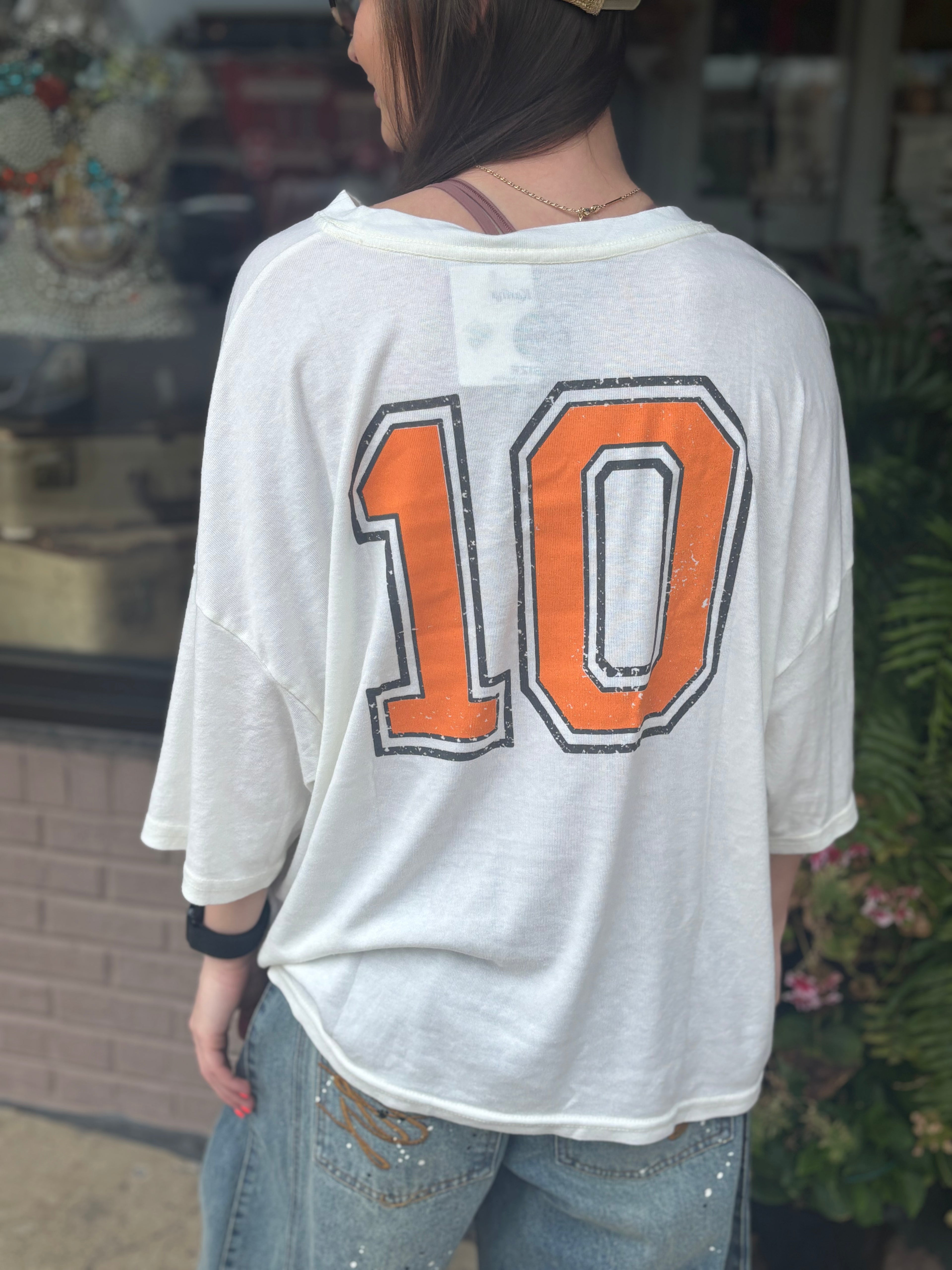 Cream TN Tee - Urban Mills Boutique