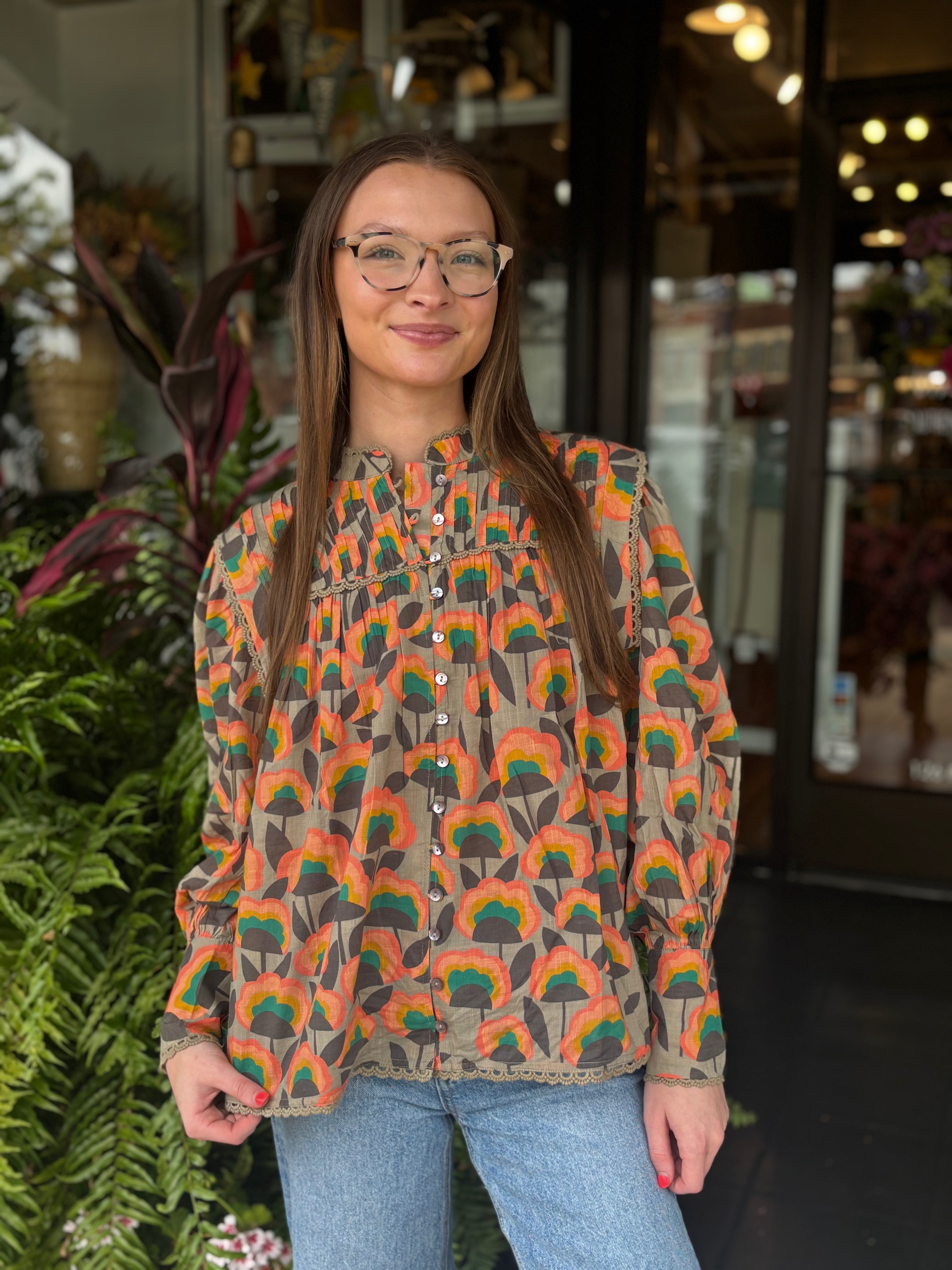 Crazy Blooms Top - Urban Mills Boutique