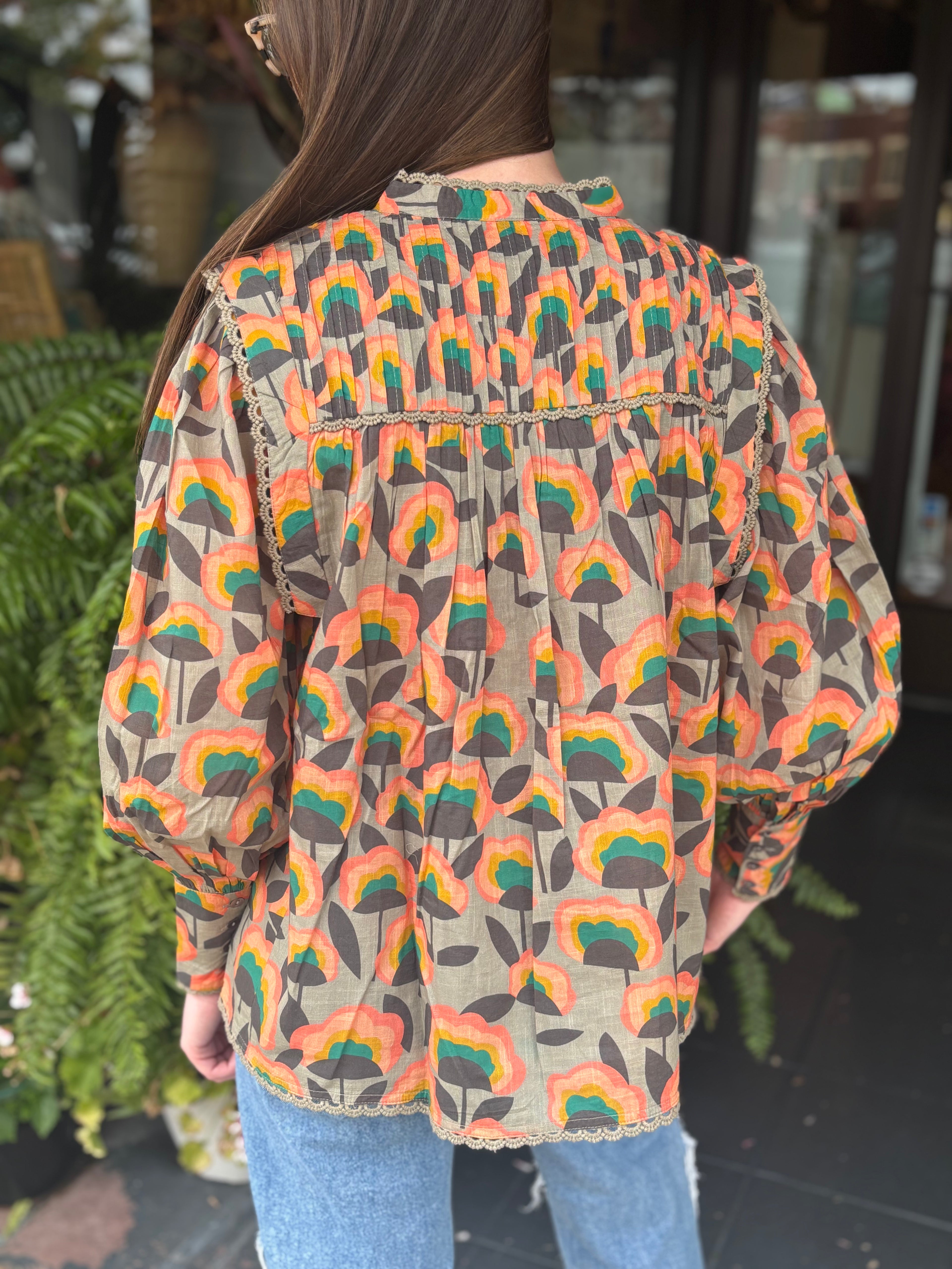 Crazy Blooms Top - Urban Mills Boutique