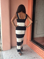 Wide Stripe Dress - Urban Mills Boutique