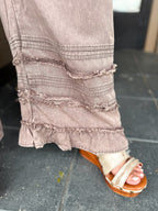 Ruffle Pants CHARCOAL