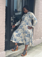 Toile Midi Dress - Urban Mills Boutique