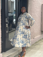 Toile Midi Dress - Urban Mills Boutique