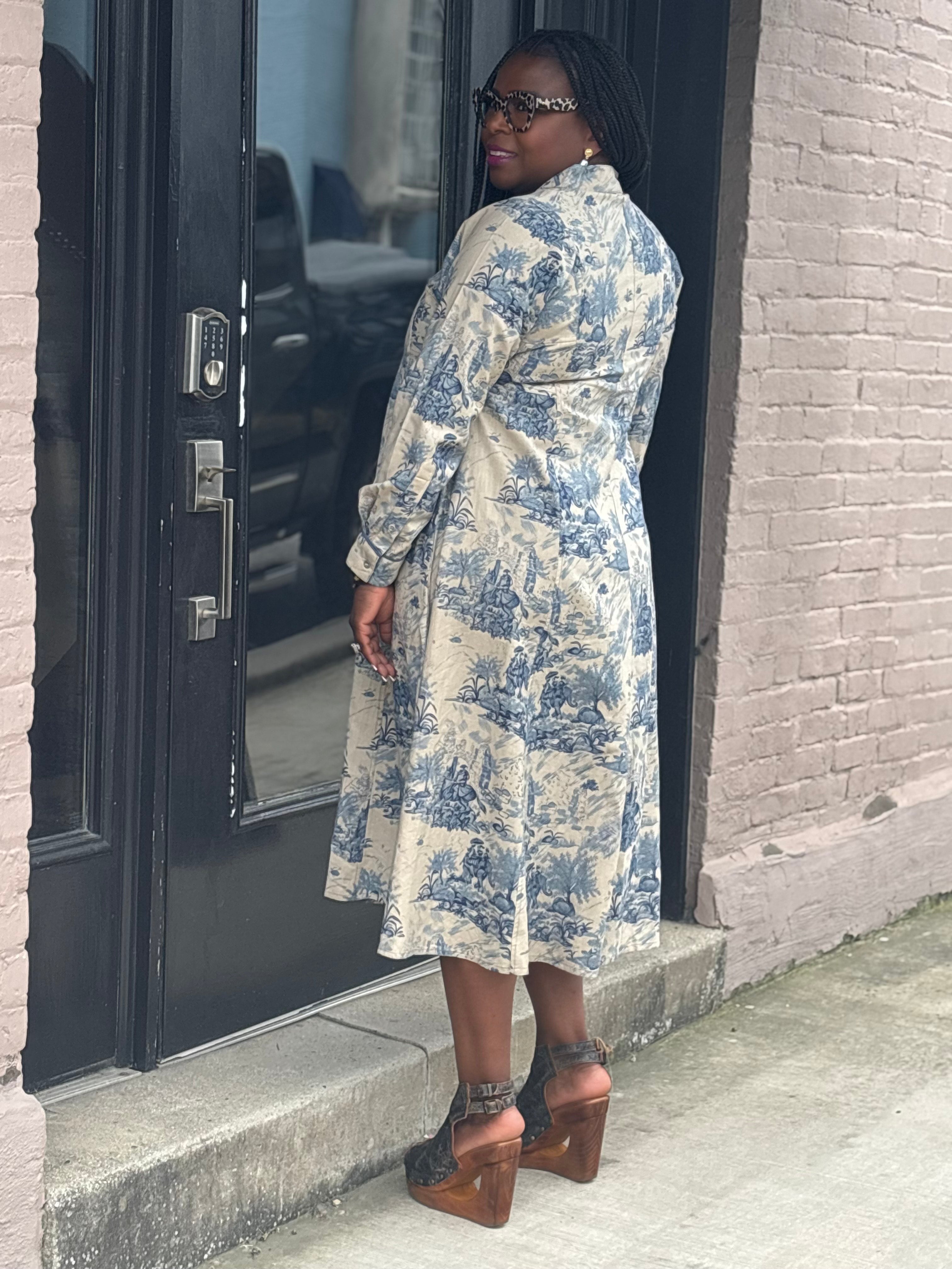 Toile Midi Dress - Urban Mills Boutique