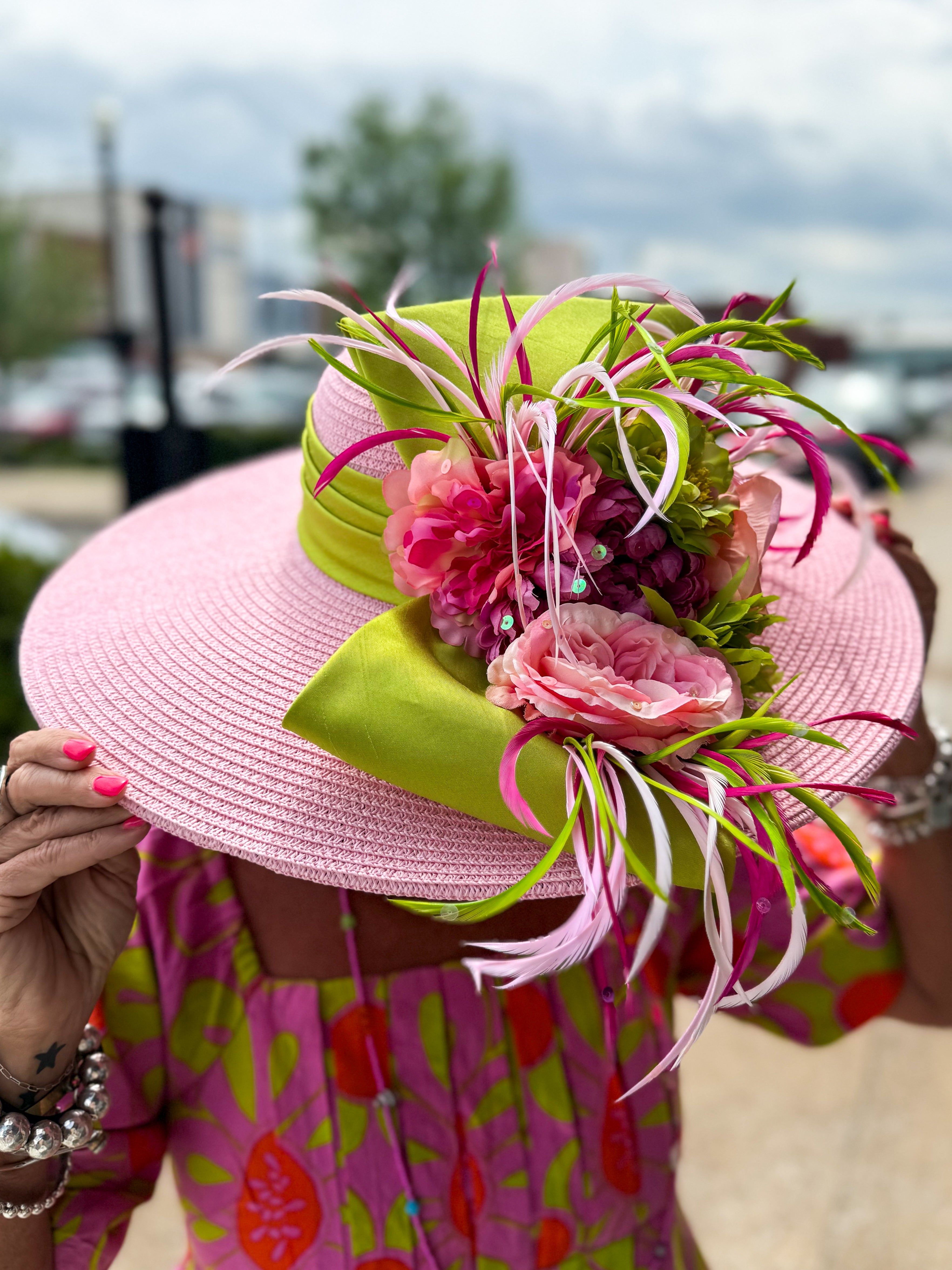 Pop Flower Border Dress