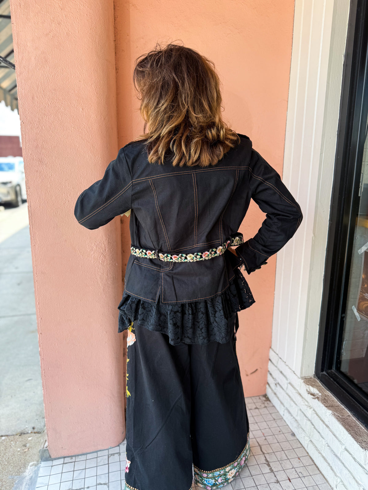 Emb Lace BLACK Jacket