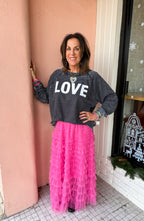 Black Love Sweatshirt - Urban Mills Boutique