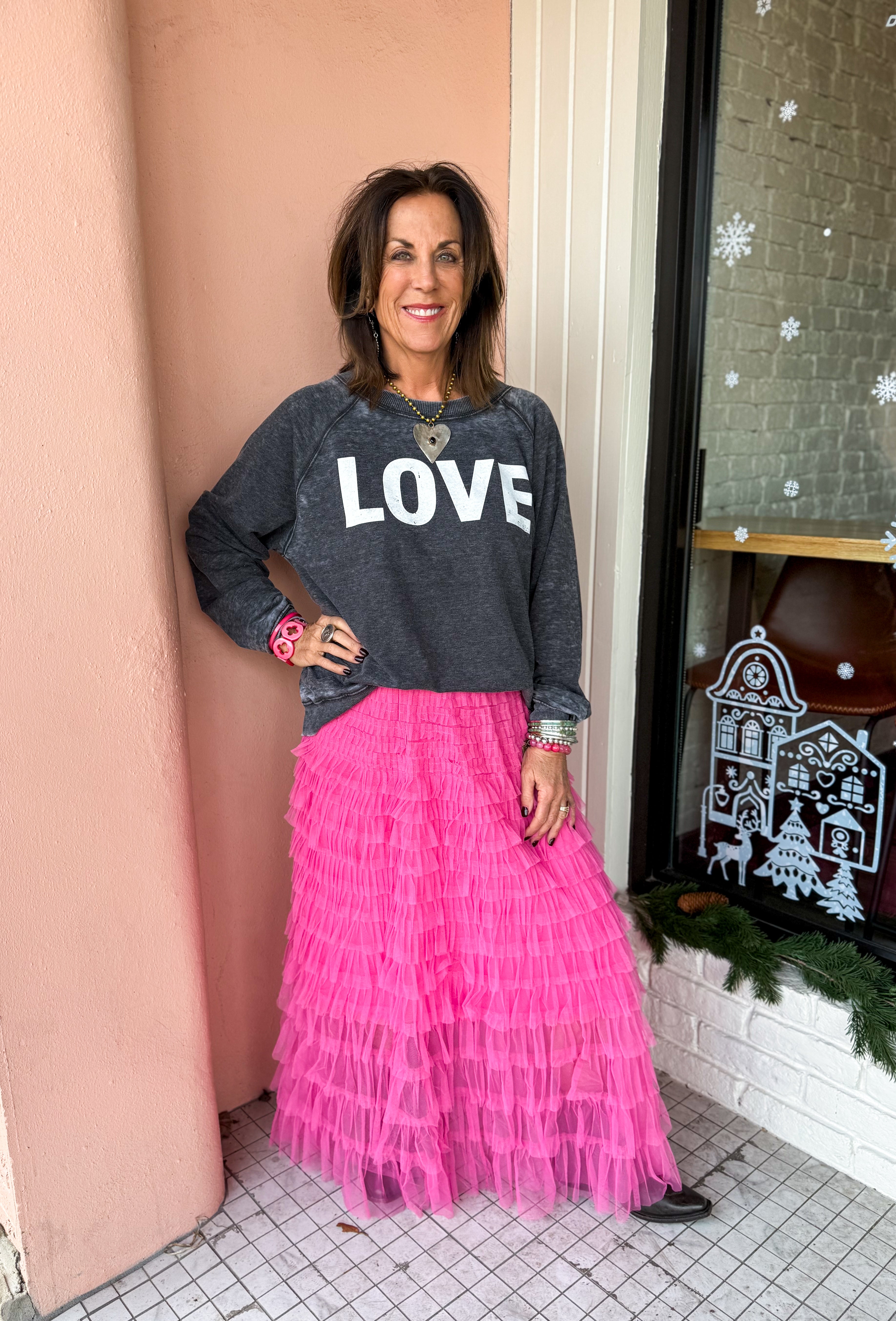 Black Love Sweatshirt - Urban Mills Boutique