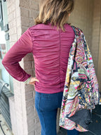 Cherry Mesh Top - Urban Mills Boutique
