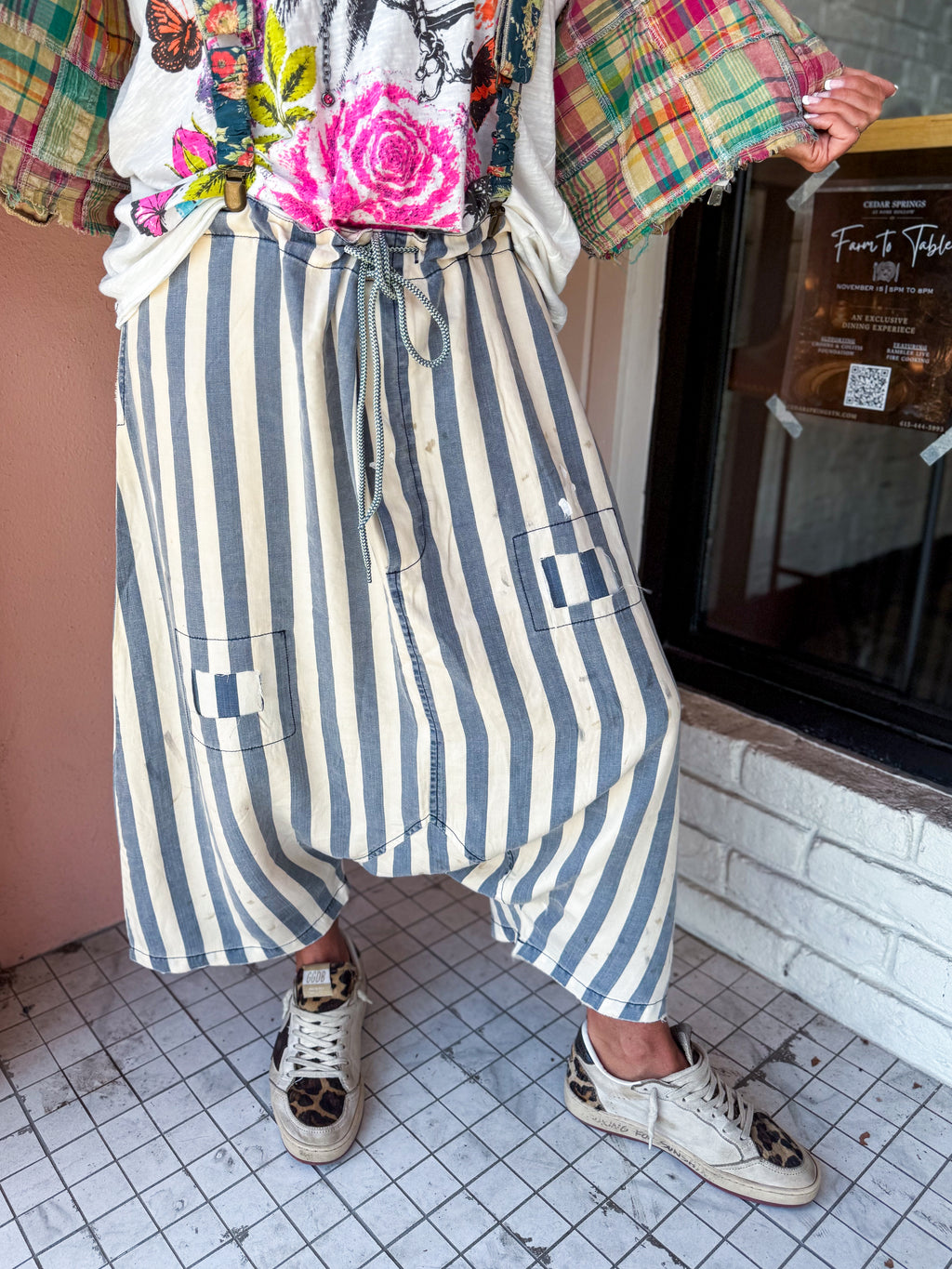 CHAM STRIPE Harem Pants - Urban Mills Boutique