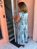 Block Print Jumpsuit - Urban Mills Boutique