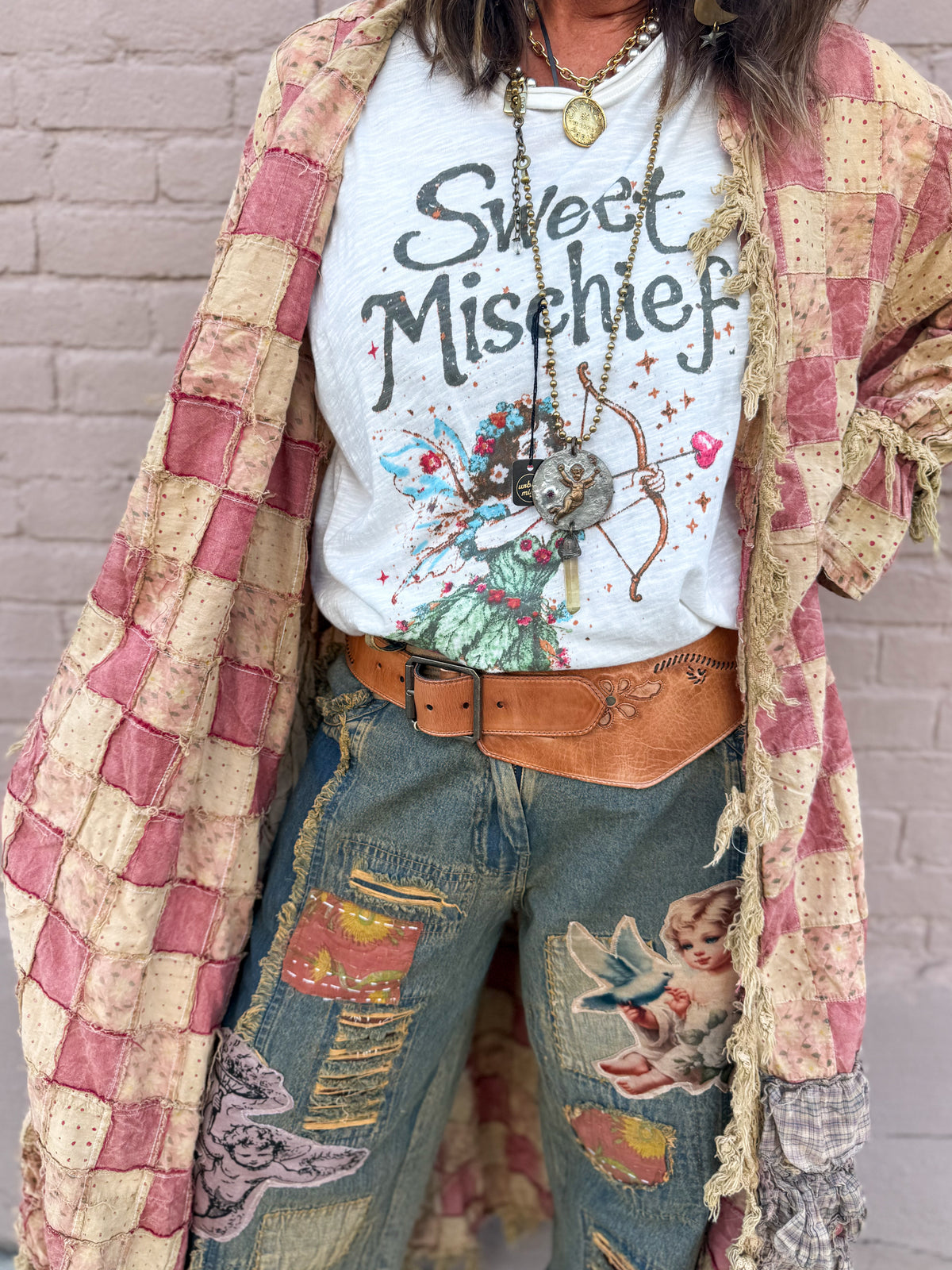 CHECK Duster - Urban Mills Boutique