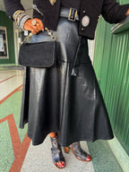 CIRCLE SKIRT Black Dress - Urban Mills Boutique