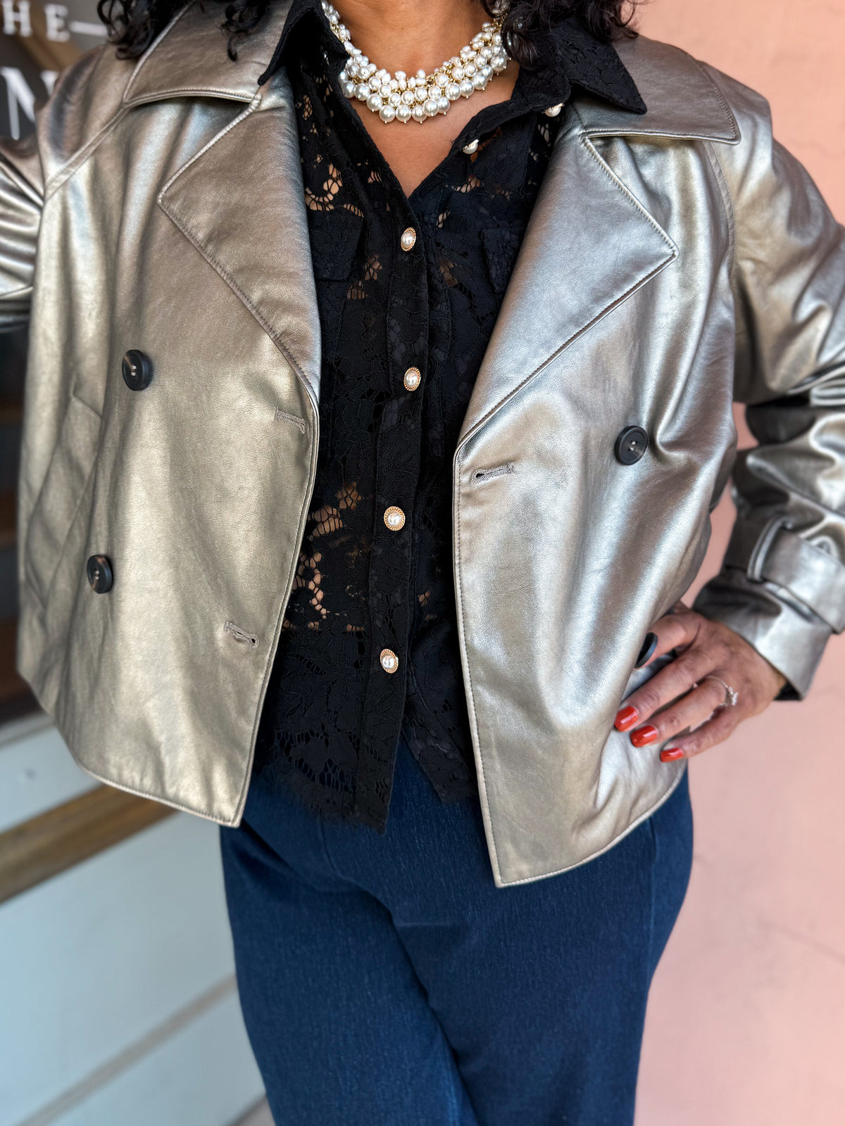 SILVER Jacket - Urban Mills Boutique