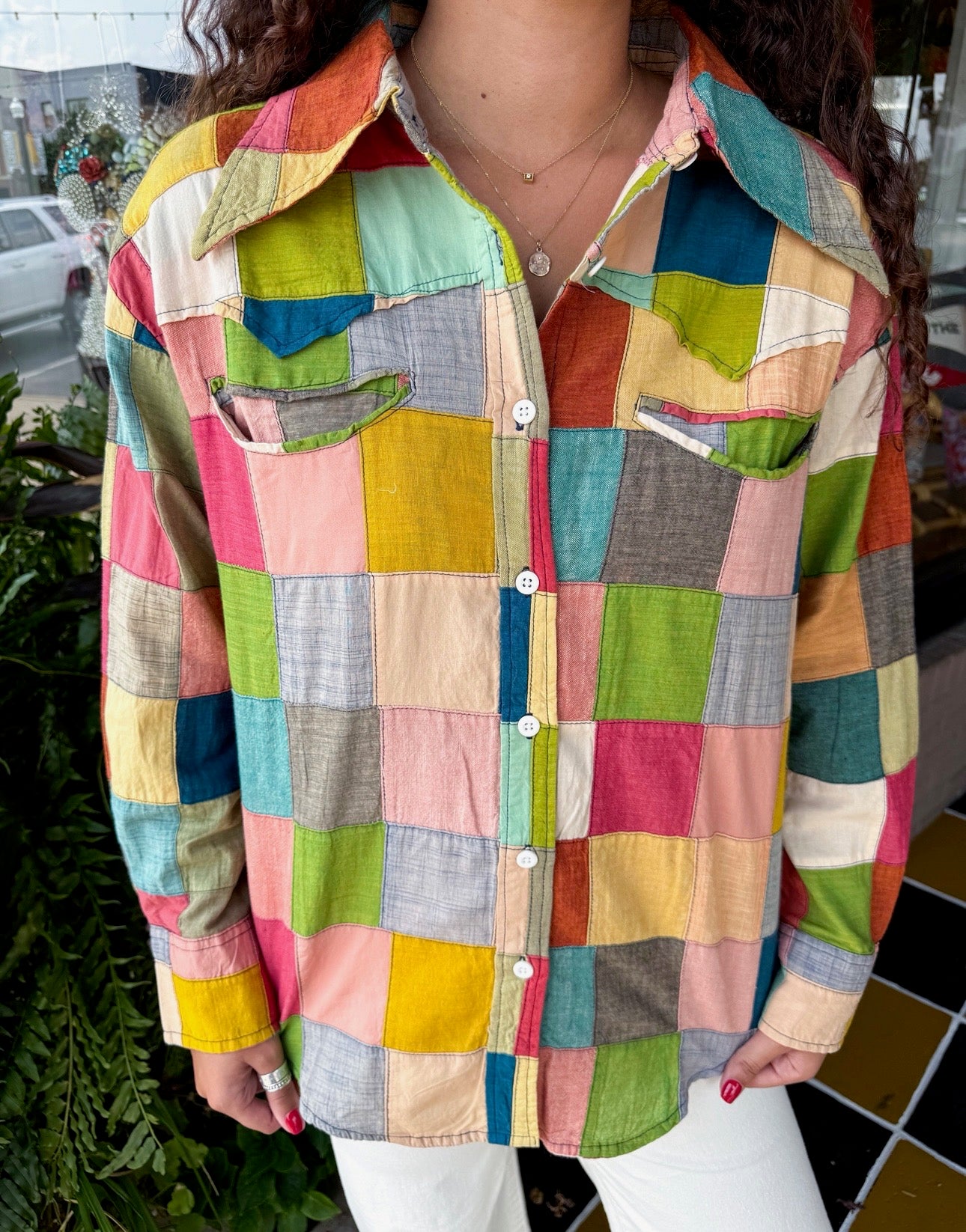 To The Point Shirt - Patchwork - Urban Mills Boutique