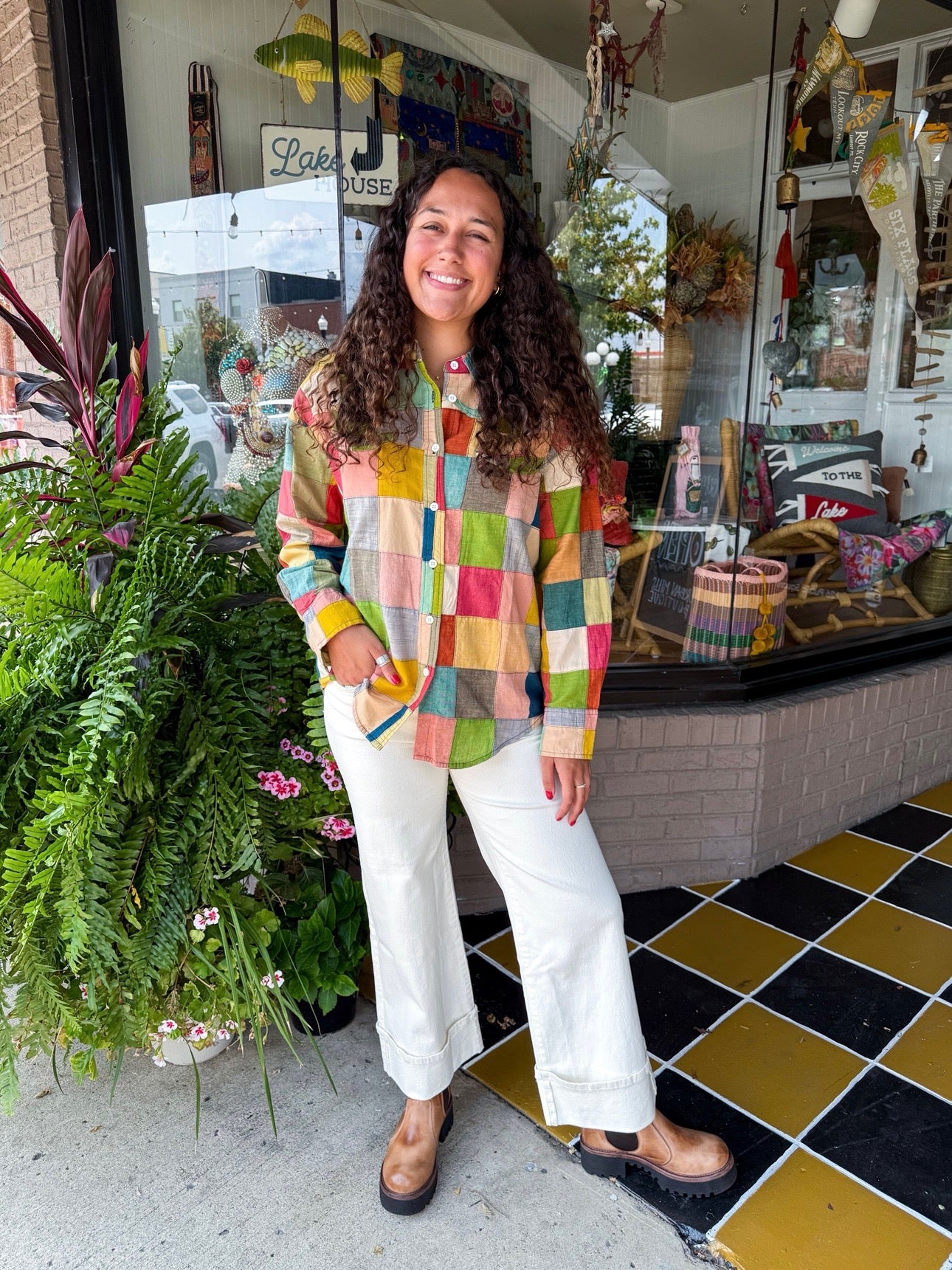 To The Point Shirt - Patchwork - Urban Mills Boutique
