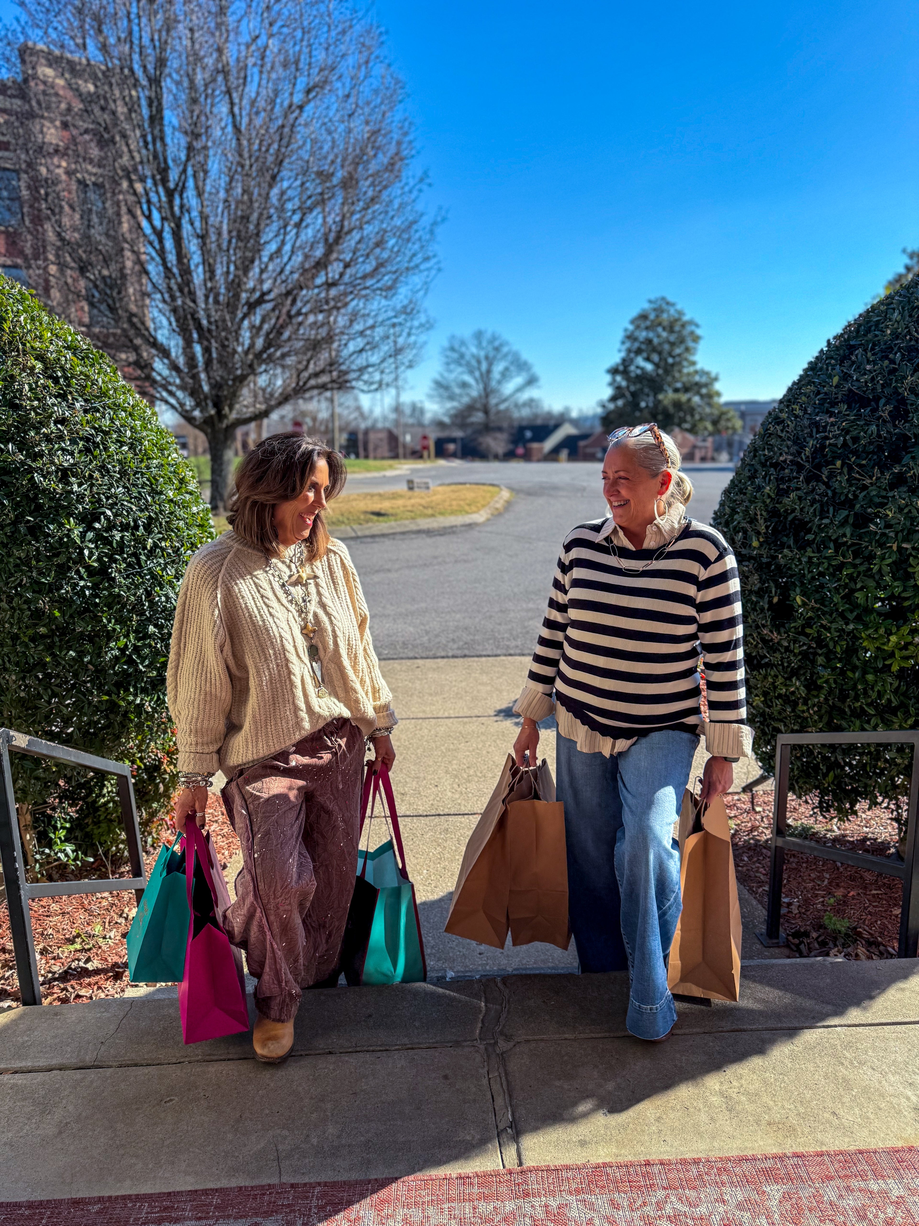 Teva Scalloped Sweater B&W - Urban Mills Boutique