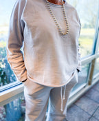Windy Cropped Joggers Fossil - Urban Mills Boutique