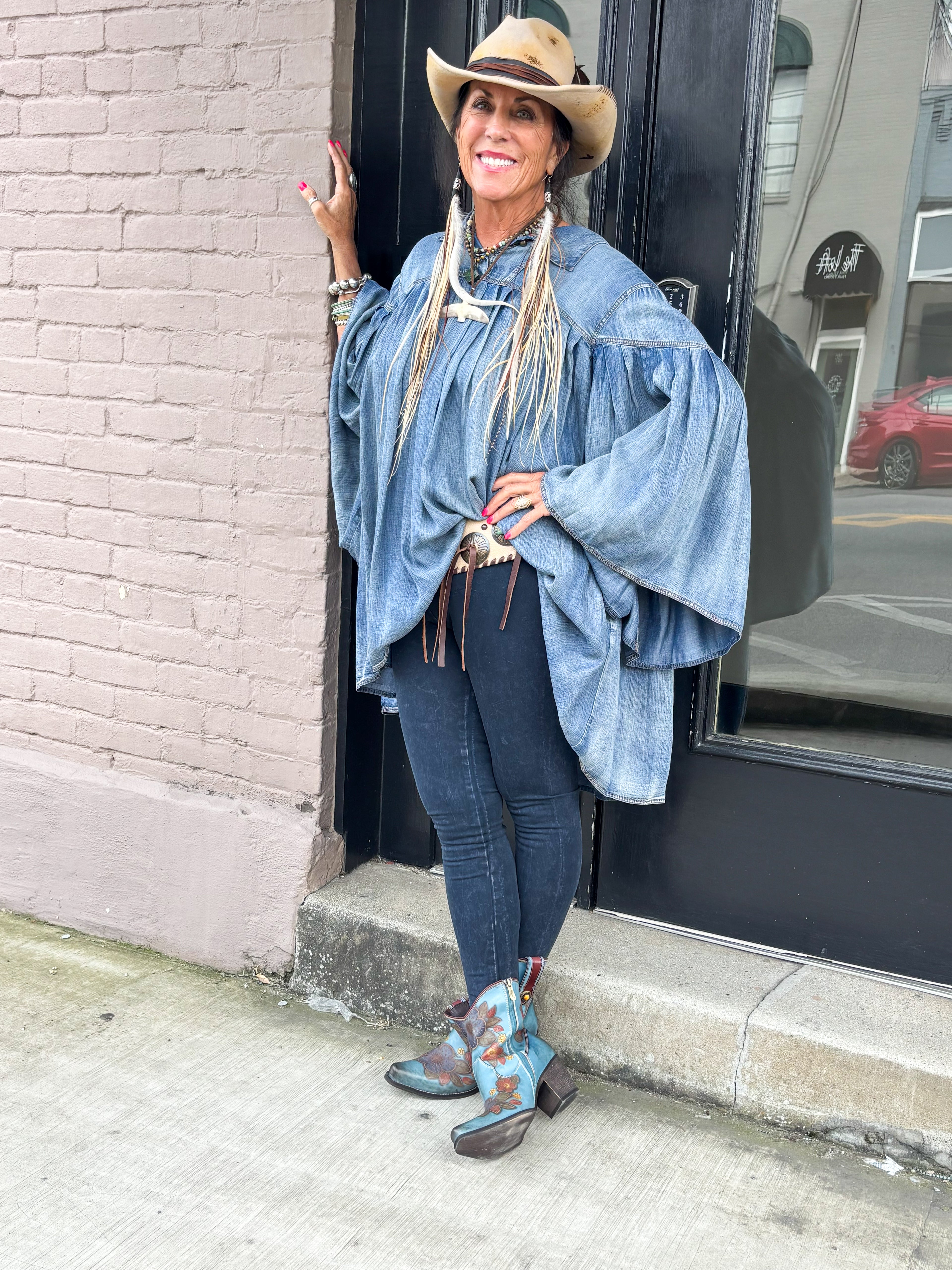 Cahoots Blum Boots Blue - Urban Mills Boutique