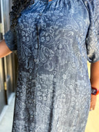 Tucked Denim Dress - Urban Mills Boutique