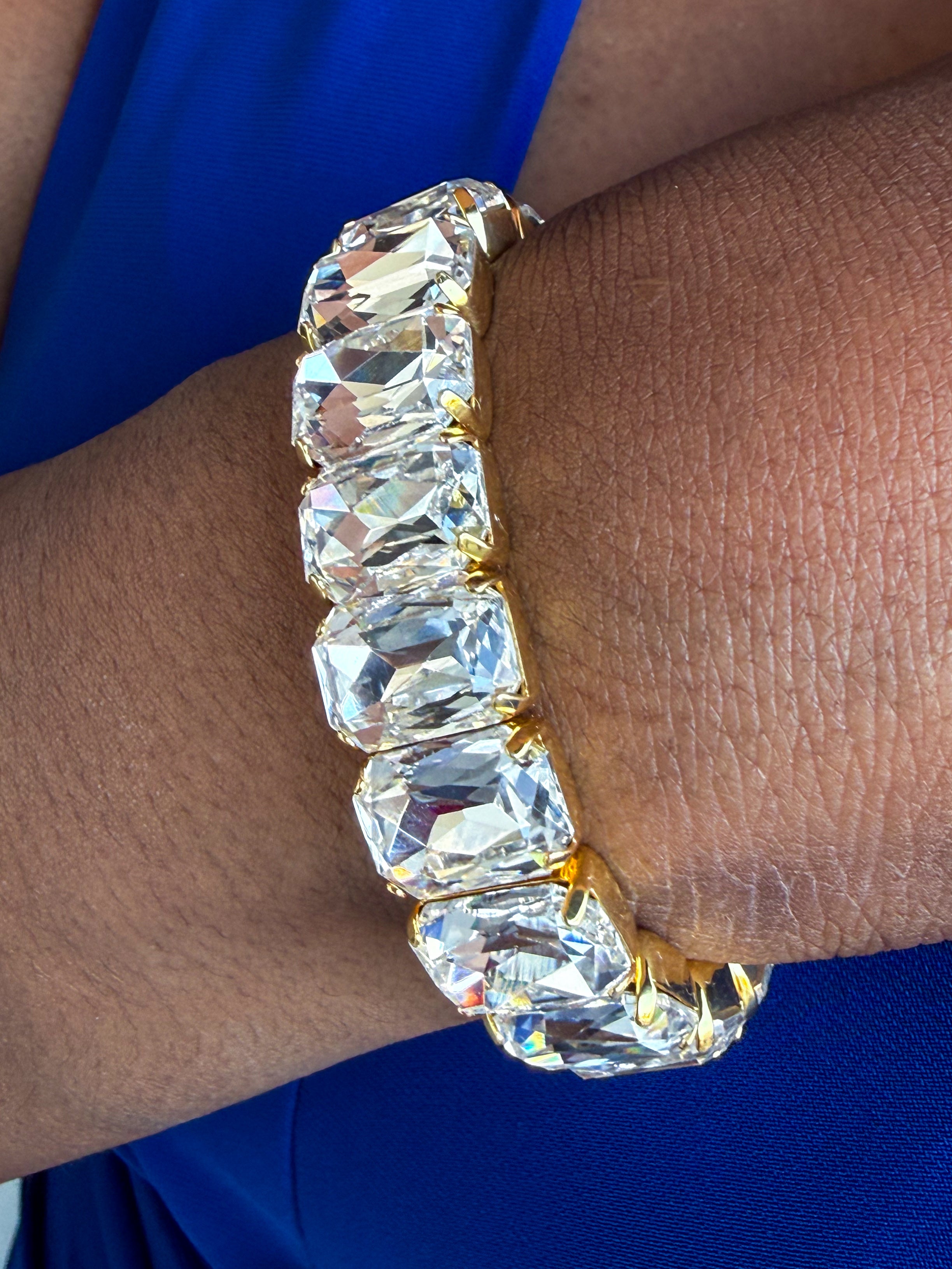 Gold Crystal Bracelet - Urban Mills Boutique