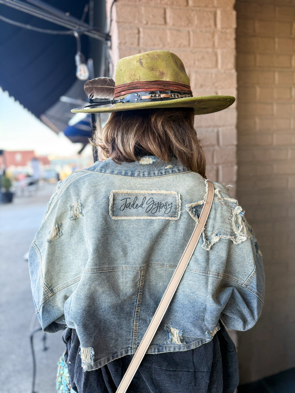 Uptown Crop Denim Jacket - Urban Mills Boutique