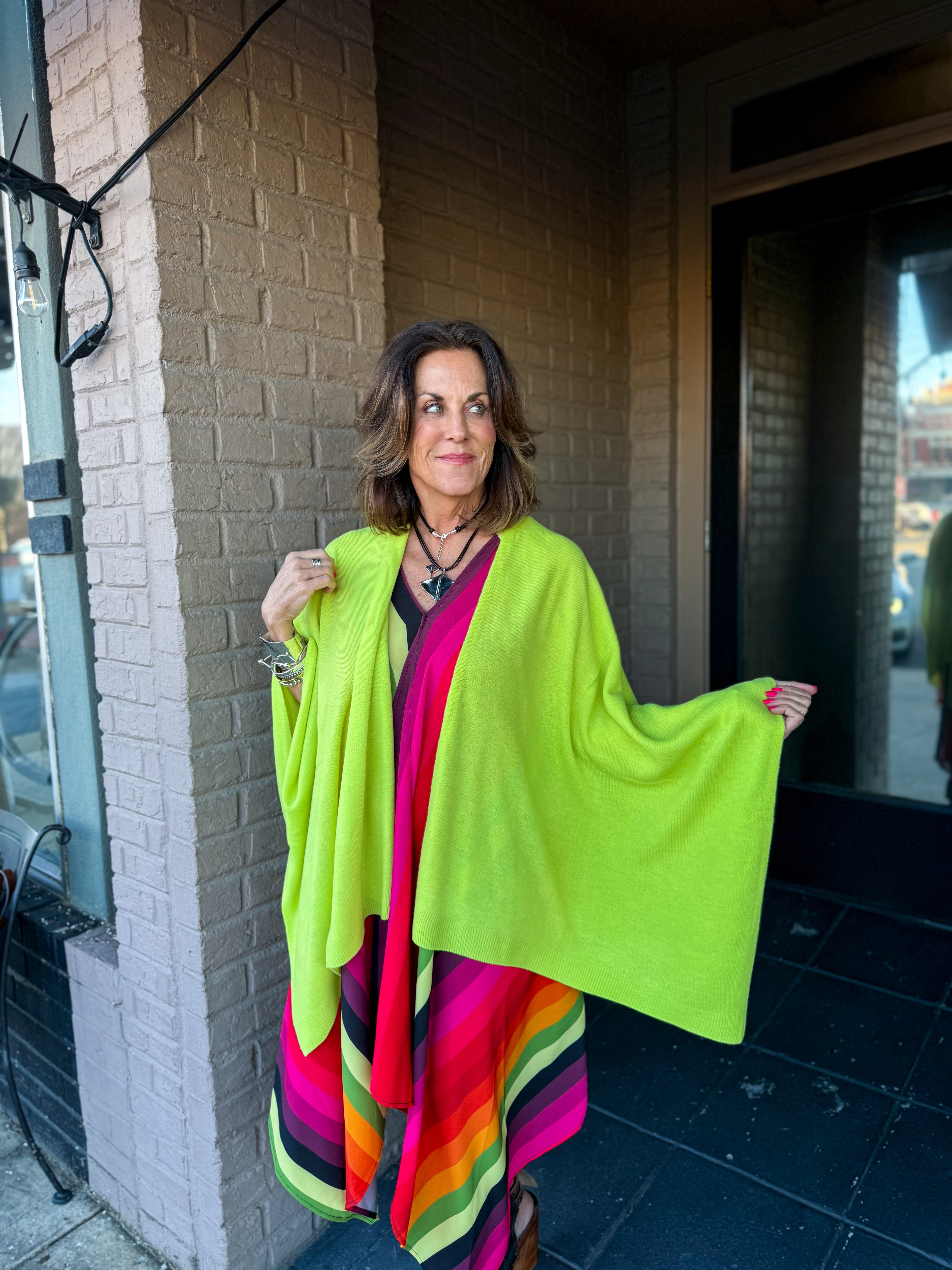 Kiara Wrap CYBER LIME - Urban Mills Boutique