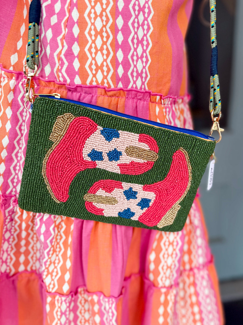 LEILA Boot Beaded Clutch - Urban Mills Boutique